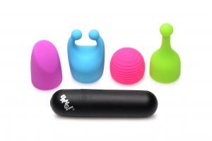 BANG RECHARCHEABLE BULLET WITH 4 ATTACHMENTS