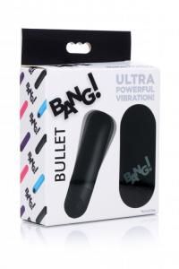 BANG! VIBRATING BULLET W/ REMOTE CONTROL BLK