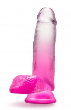 B YOURS SUGAR MAGNOLIA 7 INCH DILDO FUSHIA 