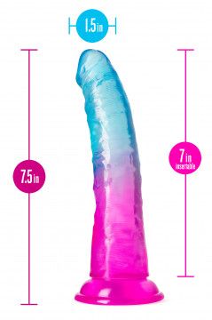B YOURS BEAUTIFUL SKY 7 INCH DILDO SUNSET