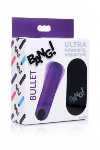 BANG VIBRATING BULLET WITH REMOTE CONTROL PURPLE