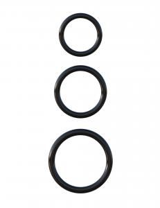 FANTASY C RINGZ SILICONE RING STAMINA SET BLK