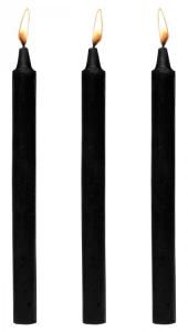 FETISH DRIP CANDLES 3 PK BLACK