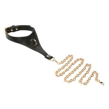 CAPTIVATE COLLAR WITH BODY CHAIN BLK