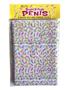 SUPER FUN PENIS TISSUE PAPER