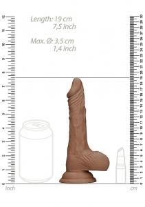 REALROCK 7" DONG TAN W/BALLS
