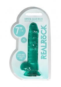 REALROCK 7" REALISTIC DILDO W/BALLS TURQUOISE