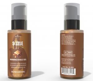SIZZLE LIPS WARMING GEL 2OZ SALTED CARAMEL