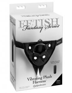 FF VIBRATING PLUSH HARNESS BLACK