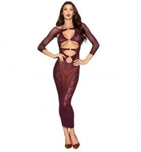 0523 BODYSTOCKING GOWN AND SHRUG