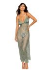13230XL LONG CHEMISE AND GSTRING SAGE