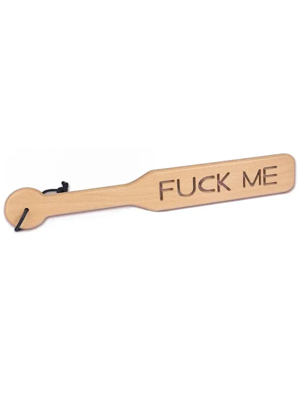 37.5 CM SELKOVA WOOD PADDLE WITH IMPRESSION FUCK ME