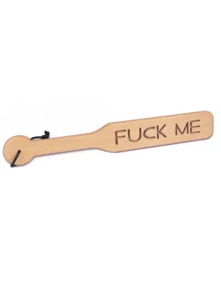 37.5 CM SELKOVA WOOD PADDLE WITH IMPRESSION FUCK ME