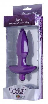 ARIA VIBRATING SILICONE PLUG MED