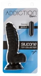 ADDICTION 100% SILICONE BEN 7" BLACK