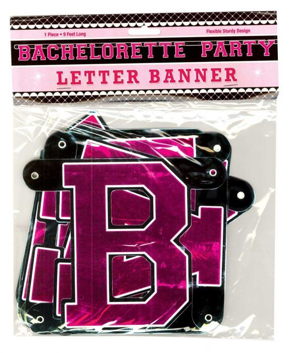BACHELORETTE PARTY LETTER BANNER