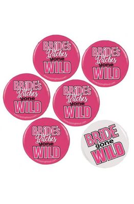 BRIDE GONE WILD BUTTONS