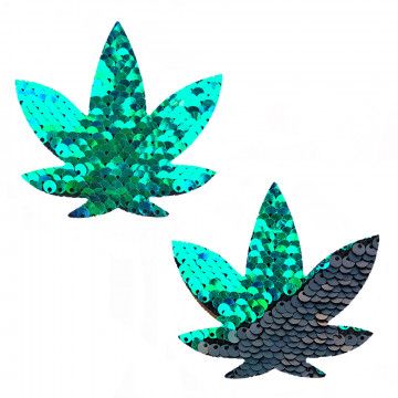 ARIEL GREEN TO BLACK SEQUIN PASTIES