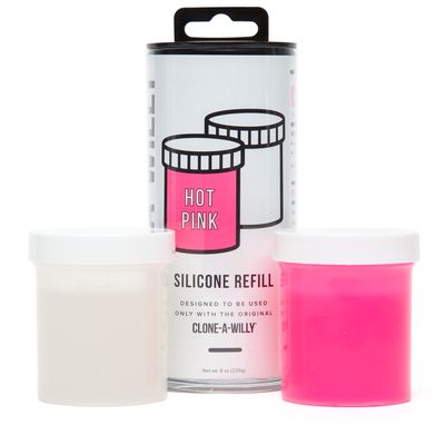 CLONE-A-WILLY SILICONE REFILL HOT PINK