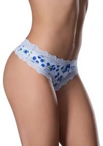 CROTCHLESS THONG BLUEBERRY L/XL