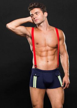 FIREMAN BOTTOM WITH SUSPENDERS M/L