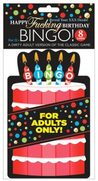 HAPPY FUCKING BIRTHDAY BLOWOUT BINGO