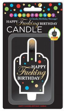 HAPPY FUCKING BIRTHDAY CANDLE