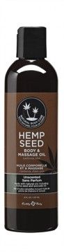 HEMP SEED MASSAGE OIL 8 OZ UNSCENTED