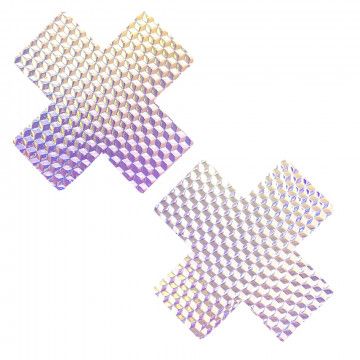 NIPZTIX 3D LUSTFUL LILAC HOLOGRAPHIC PASTIES