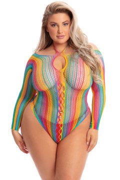 MORE COLOR LONG SLEEVE BODYSUIT QUEEN SIZE