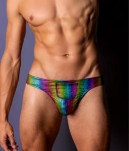 PACK AND PLAY THONG WITH FRONT CONDOM POUCH S/M
