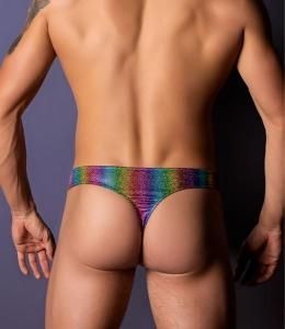 PACK AND PLAY THONG WITH FRONT CONDOM POUCH S/M