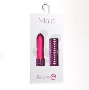 ROXIE MAIA CRYSTAL GEM LIPSTICK VIBRATOR PINK