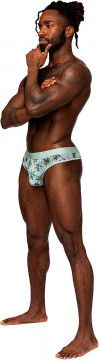 SHEER PRINTS THONG FLAMINGO L/XL