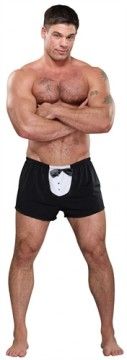TUXEDO BOXER THONG