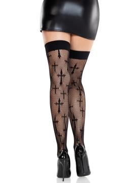 WORSHIP ME THIGH HIGH O/S BLACK