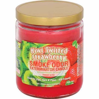 SMOKE ODOR CANDLE KIWI TWISTED STRAWBERRY