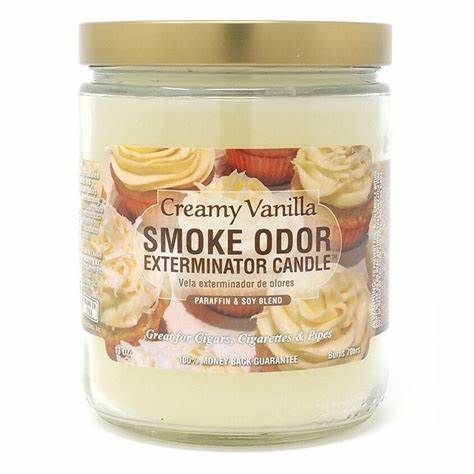 SMOKE ODOR CANDLE CREAMY VANILLA
