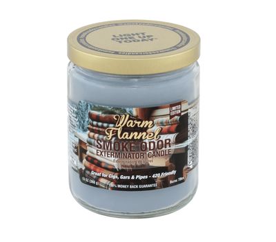 SMOKE ODOR CANDLE WARM FLANNEL