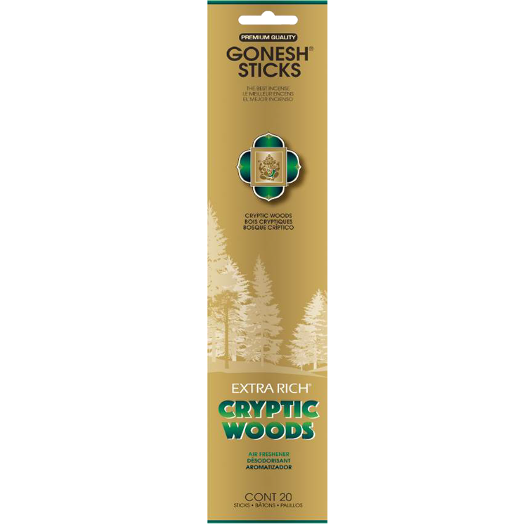 GONESH INCENSE STICKS CRYPTIC WOODS