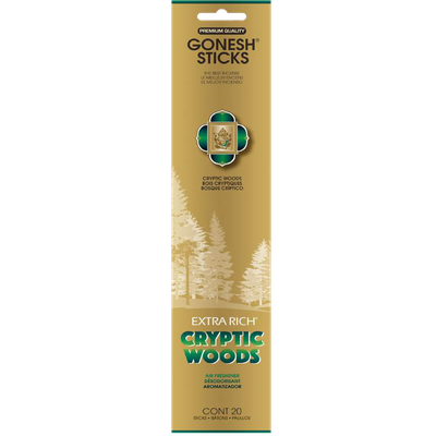 GONESH INCENSE STICKS CRYPTIC WOODS