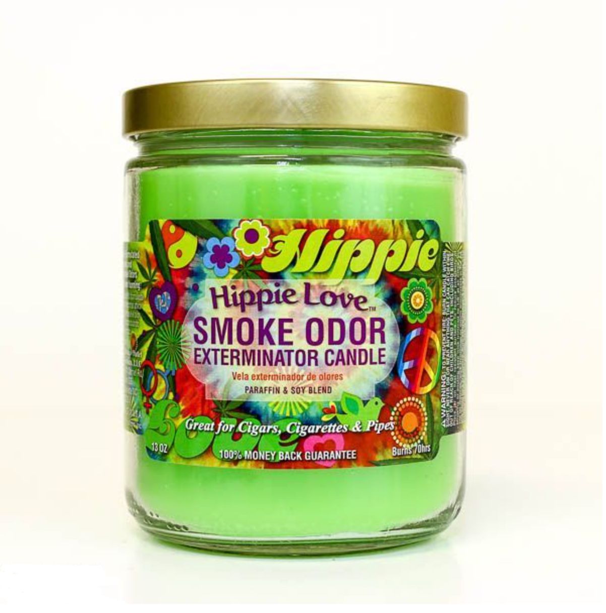 SMOKE ODOR CANDLE HIPPIE LOVE