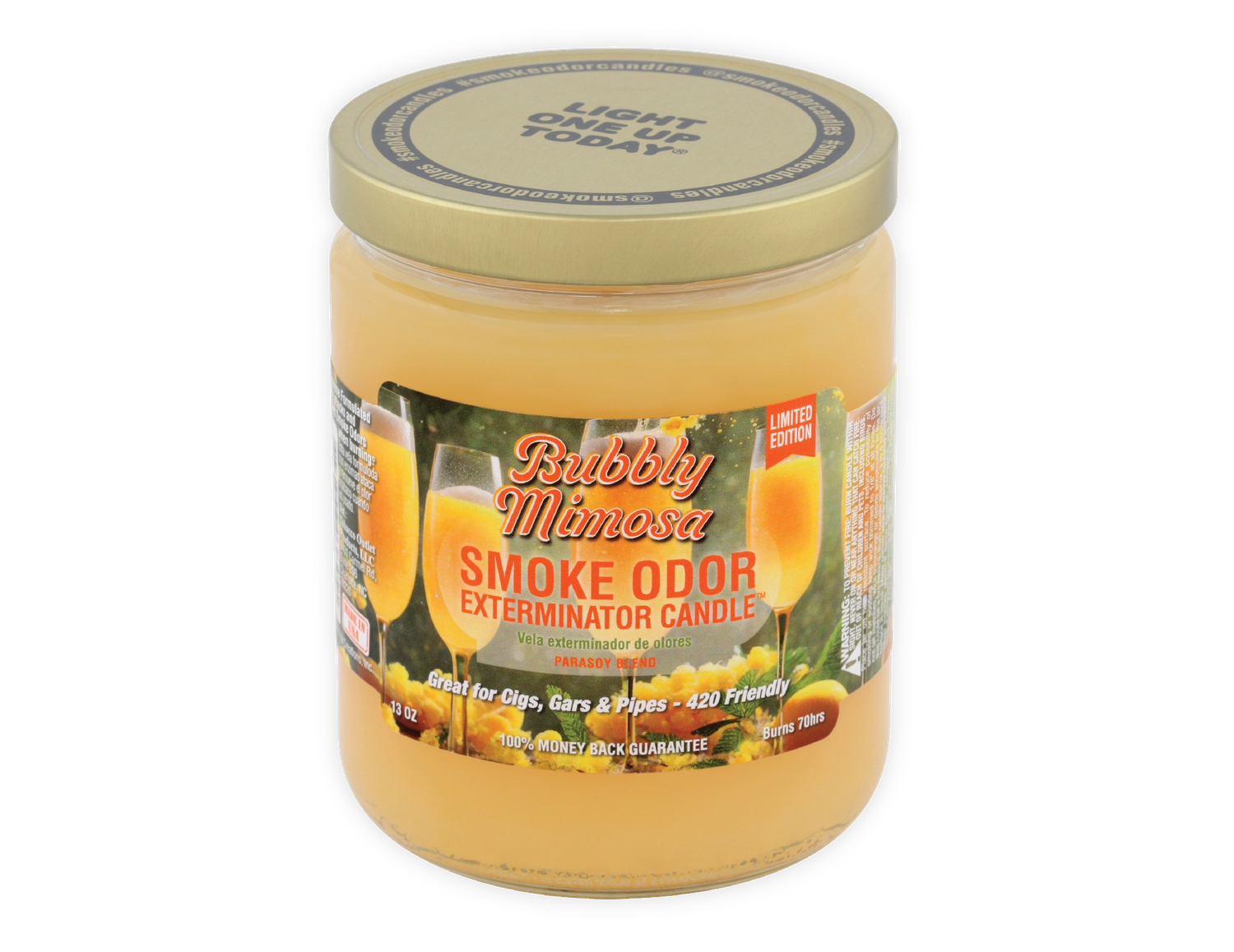 SMOKE ODOR CANDLE BUBBLY MIMOSA