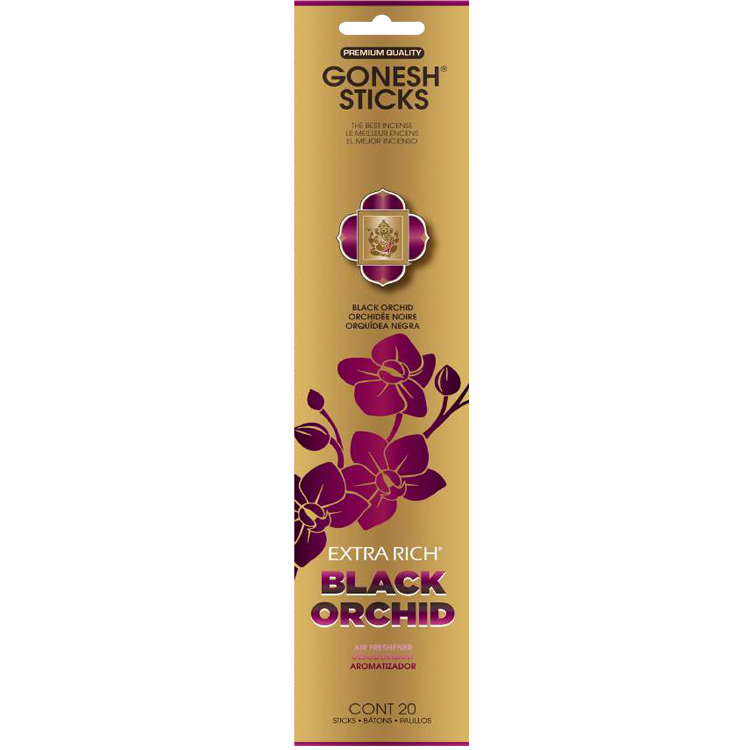GONESH INCENSE STICKS BLACK ORCHID