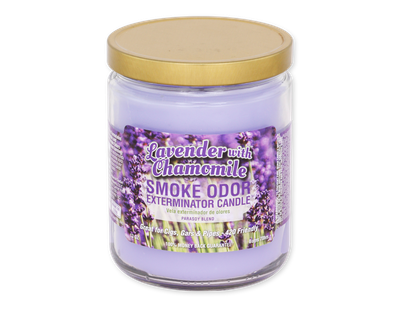 SMOKE ODOR CANDLE LAVENDER AND CHAMOMILE SMOKE ODOR CANDLE LAVENDER AND CHAMOMILE