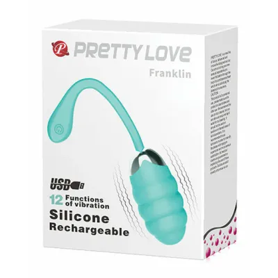 PRETTY LOVE FRANKLIN RECHARGEABLE VIBRATING EGG TEAL