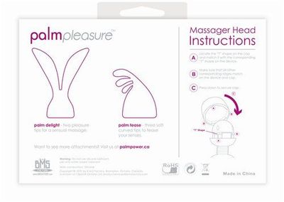 PALM PLEASURE 2 SILICONE HEADS