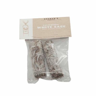 SHAMAN'S CHOICE CALIFORNIA WHITE SAGE 4"