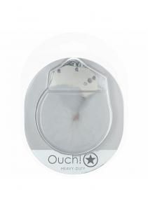 OUCH HEAVY DUTY FLUFFY HANDCUFFS WHITE