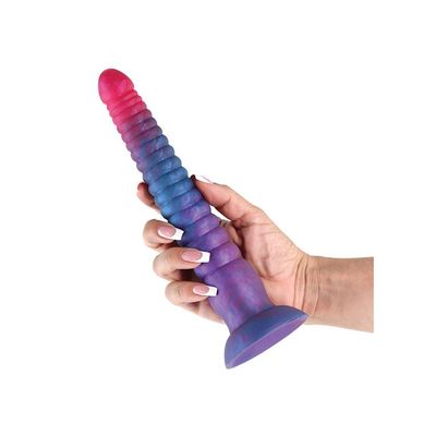 COLOURS STACKED 9" DILDO PINK/BLUE